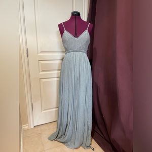 Sage Green Crochet Top Dress - Size Medium